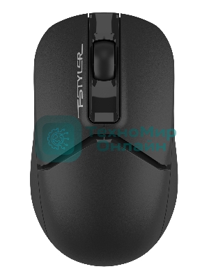 Мышь беспроводная A4Tech Fstyler FG12S черный, 1200 dpi, радиоканал, USB, кнопки - 3