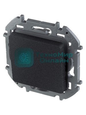 Переключатель 1-клавишный 10AX 250 В антрацит