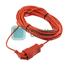 Удлинитель-шнур PROconnect ПВС 2х0.75, 20 м, б/з, 6 А, 1300 Вт, IP20, оранжевый
