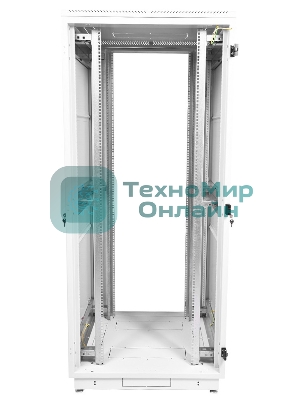 Шкаф коммутационный ЦМО ШТК-М-42.8.8-4ААА 42U 800x820 мм пер. дв. перфор. задн. дв. стал. лист 2 бок. пан. 500 кг белый