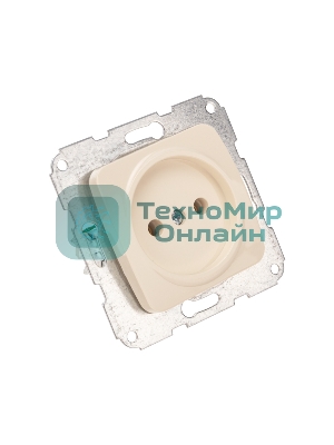 Розетка Kranz 1-ая DEA керамика б/з с/у 10А мех. бежевый (1/10/120)