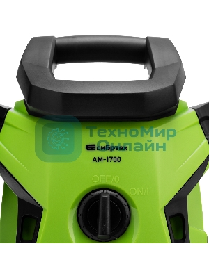 Моечная машина высокого давления Сибртех АМ-1700, 1700 Вт, 130 бар, 350 л/ч, колесная