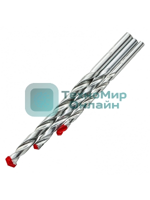 Набор сверл Sparta по бетону 5-6-8 мм, металлу 5-6-8 мм, дереву 5-6-8 мм, 9 шт. цилин. хвостовик