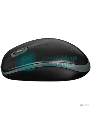 Мышь проводная Logitech M110 Silent черный, 1000 dpi, USB, кнопки - 3