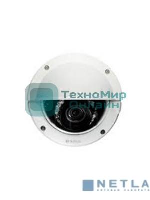 Видеокамера IP D-Link DCS-6513/A1A Внешняя купольная сетевая 3 МП Full HD-камера с поддержкой WDR, PoE и ночной съемки