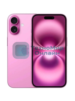Смартфон Apple iPhone 16, 8/256Gb, розовый