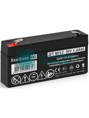 Батарея для ИБП ExeGate DT 6012 (6V 1.2Ah), клеммы F1