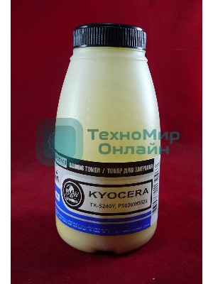 Тонер для Kyocera TK-5240Y, P5026/M5526 Yellow (фл. 50г) 3K B&W Premium фас. Россия
