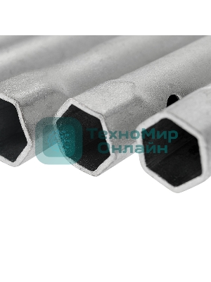 Набор ключей-трубок торцевых Rexant 6х22 мм, вороток, оцинкованные, 10 шт.