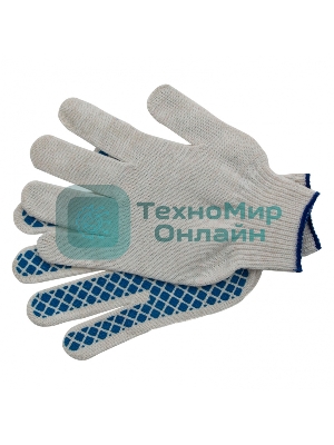 Перчатки трикотажные, ПВХ-покрытие 