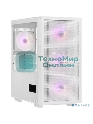 Компьютерный корпус Deepcool CH560 WH без БП, боковое окно (закаленное стекло)