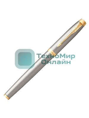 Ручка роллер Parker IM Core T321 (CW1931663) Brushed Metal GT, F, черные чернила, подарочная коробка