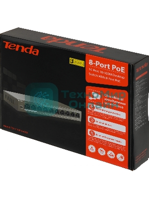 Коммутатор Tenda TEF1110P-8-63W