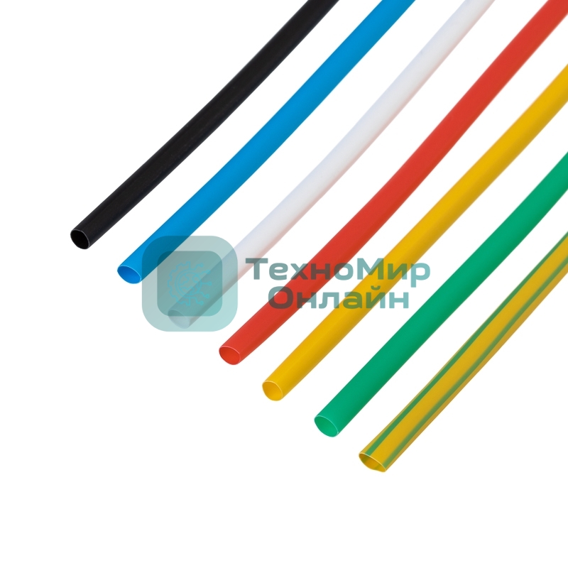 Набор термоусаживаемых трубок Rexant №11 ТУТ нг 2,0/1,0 мм, 7 цветов (упак. 21 шт. по 10 см)