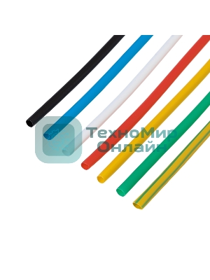 Набор термоусаживаемых трубок Rexant №11 ТУТ нг 2,0/1,0 мм, 7 цветов (упак. 21 шт. по 10 см)