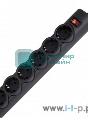 Сетевой фильтр Defender DFS 153 3 м, черный, 6 розеток