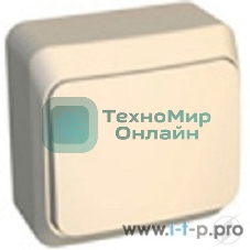 Выключатель 1-кл. ОП Этюд 10А IP20 крем. SchE BA10-001K