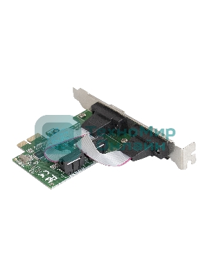 Контроллер ExeGate EXE-307 PCI-E, 2*COM port (OEM)