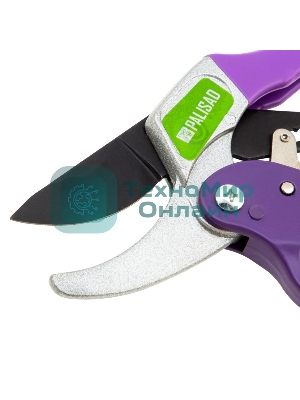 Секатор прямого реза Palisad 200 мм, храповой механизм, металлические обрезиненные рукоятки