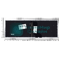 Клавиатура для ноутбука Acer Aspire R5-571T черная с подсветкой