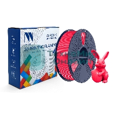 Филамент NVPrint PETG Glow Red для 3D печати диаметр 1.75мм длина 330 метров масса 1 кг