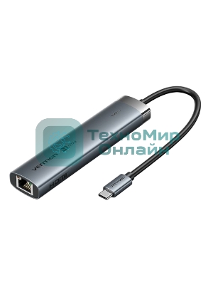 Мультифункциональный хаб Vention USB-C 6 в 1, шт.