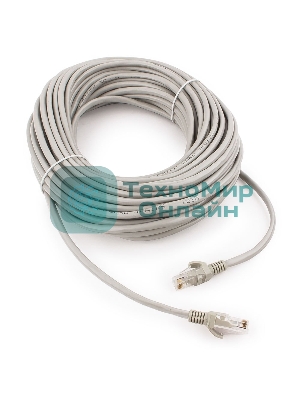 Патч-корд UTP Cablexpert cat.5e, 20м, литой, многожильный серый