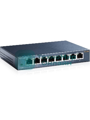 Коммутатор TP-Link SMB TL-SG108 8-port Desktop Gigabit Switch, 8 10/100/1000M RJ45 ports,metal case
