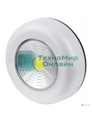 Фонарь светодиодный подсветка SB-101 пушлайт (СОВ 3хААА 1шт в пак.) бел. Трофи Б0052747
