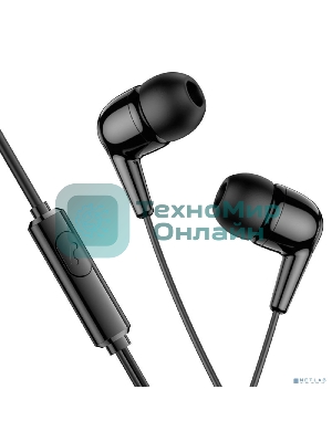Проводные наушники Hoco M97 черный, внутриканальные, Jack 3.5 мм