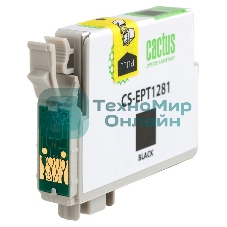 Картридж струйный Cactus CS-EPT1281 (T1281) черный (10 мл) для Epson Stylus S22/S125/SX420/SX425/Office BX305