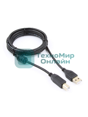 Кабель Gembird USB 2.0 PRO для соед. 1.8м AM/BM позол.конт., фер.кол., пакет