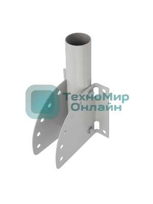 Кронштейн для консольного светильника Rexant КР-3.1 накладного монтажа или под бандажную ленту с переменным углом серый (сталь 2 мм, 230х150х150, Ø 57)