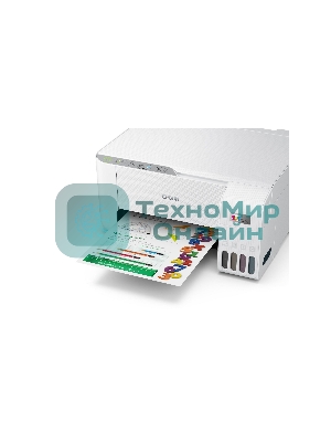 МФУ струйное Epson L3256 (C11CJ67407/C11CJ67414/C11CJ67421/C11CJ67519/C11CJ67504/C11CJ67524/C11CJ67516), A4 цветное, печ. до 10 стр/мин. (ч/б) до 5 стр/мин. (цвет), 1440 x 5760 dpi (печать) 1200x2400dpi (скан.), USB, Wi-Fi