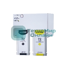 Комплект картриджей Sakura C9403A, C9373A (№72 Matte Black/Yellow) для HP, матовый черный/желтый