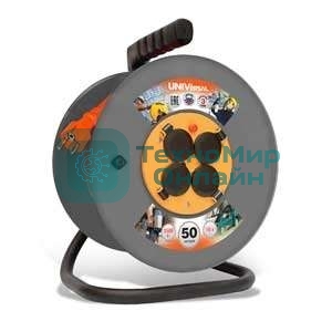 Удлинитель на катушке 4х50 м с заземл. 16А IP44 ВЕМ-250 термо ПВС 3х2.5 UNIVersal 9634209
