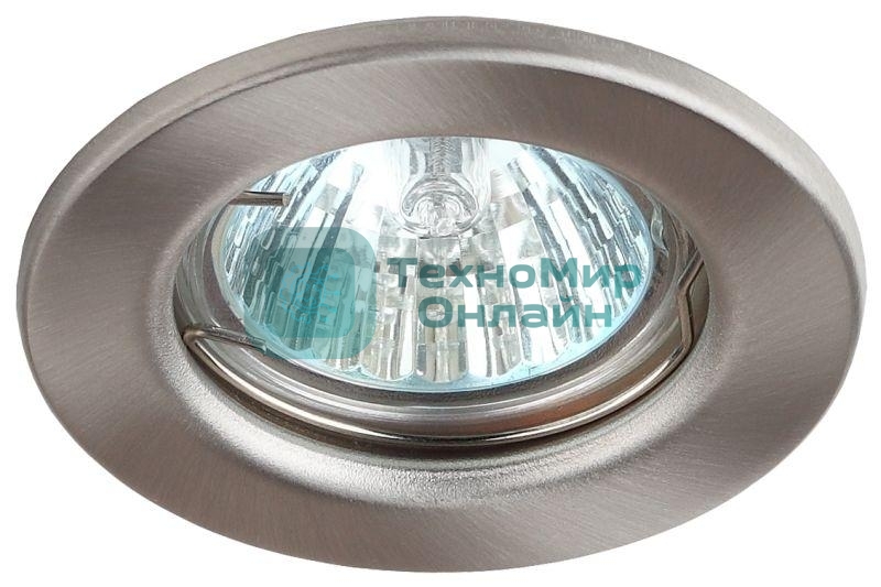 Светильник ЭРА ST1 SN штампован. MR16 12В 50Вт сатин никель