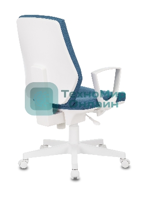 Кресло Бюрократ CH-W545 синий, экокожа, 120 кг, механизм качания