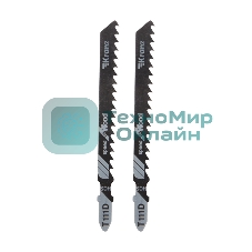 Пилка для электролобзика по дереву Kranz T111D 100 мм 6 зубьев на дюйм 6-60 мм (2 шт./уп.)