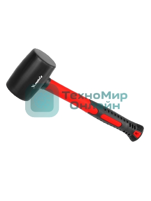 Киянка Matrix 11185 резиновая, 450 г, черная резина, фибергласовая рукоятка