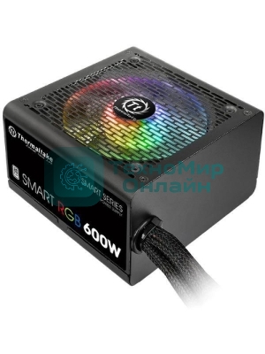 Блок питания Thermaltake Smart RGb (PS-SPR-0600NHSAWE-1), 600Вт, 80 PLUS, 120мм, черный