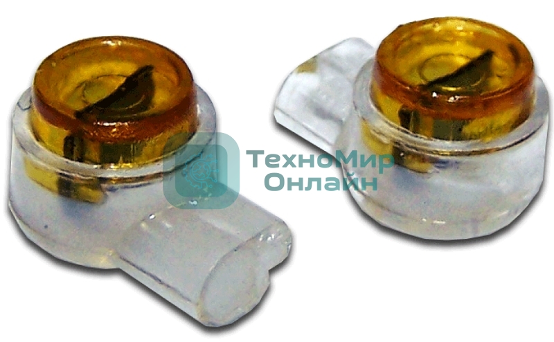 Соединитель проводов 0.4-0.7 мм, изолированный (скотчлок), прямое соединение, гель, 100 шт.