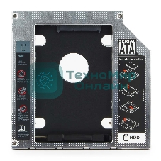 Контейнер для HDD Gembird MF-95-02 Низкопрофильный адаптер для 2.5-дюймового накопителя в отсек 5.25 дюйма, 12 мм