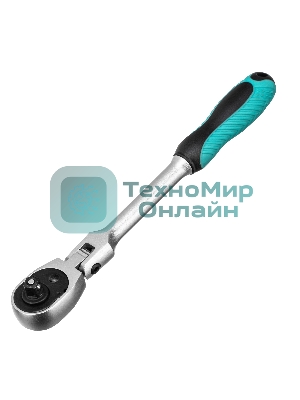 Ключ трещотка Stels 1/4, 72 зуба, с быстрым сбросом. шарнирная СrV