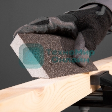 Губка для шлифования Matrix, 120 х 90 х 25 мм, трапеция, мягкая, P 60