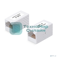 Проходной адаптер (coupler) Cabeus, RJ45(8p8c), кат. 6, неэкр., белый