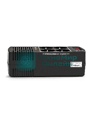 Стабилизатор ExeGate Power AD5000-1000 (1000VA/500W, диапазон 150...280В, 4 евророзетки)