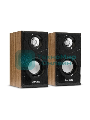 Акустическая система 2.0 ExeGate EX289694RUS Tango 316 (питание USB, 2х3Вт (6 Вт RMS), 80-20000Гц, дерево)