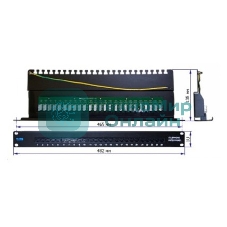 Патч-панель Lanmaster TWT-PP25TEL45 19