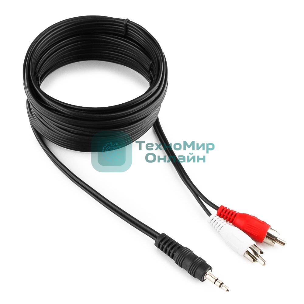 Кабель аудио Gembird Jack3.5/2xRCA, 5.0м